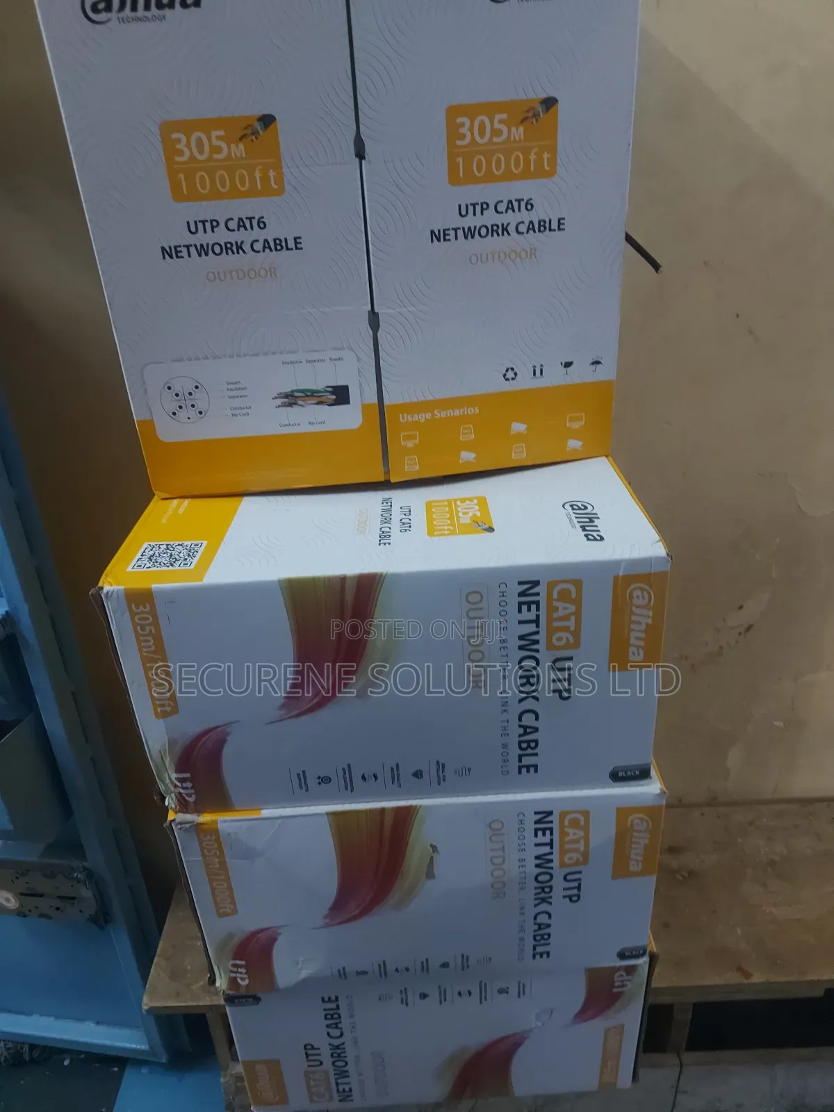 Dahua Technology 305m (1000ft)Outdoorutp Cat6network Cable,Pfm920-6u.