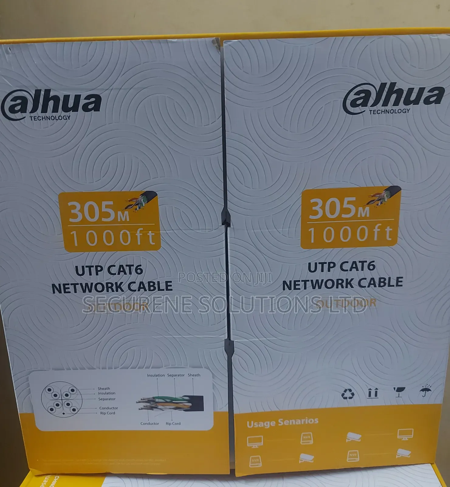 Dahua Technology 305m (1000ft)Outdoorutp Cat6network Cable,Pfm920-6u.
