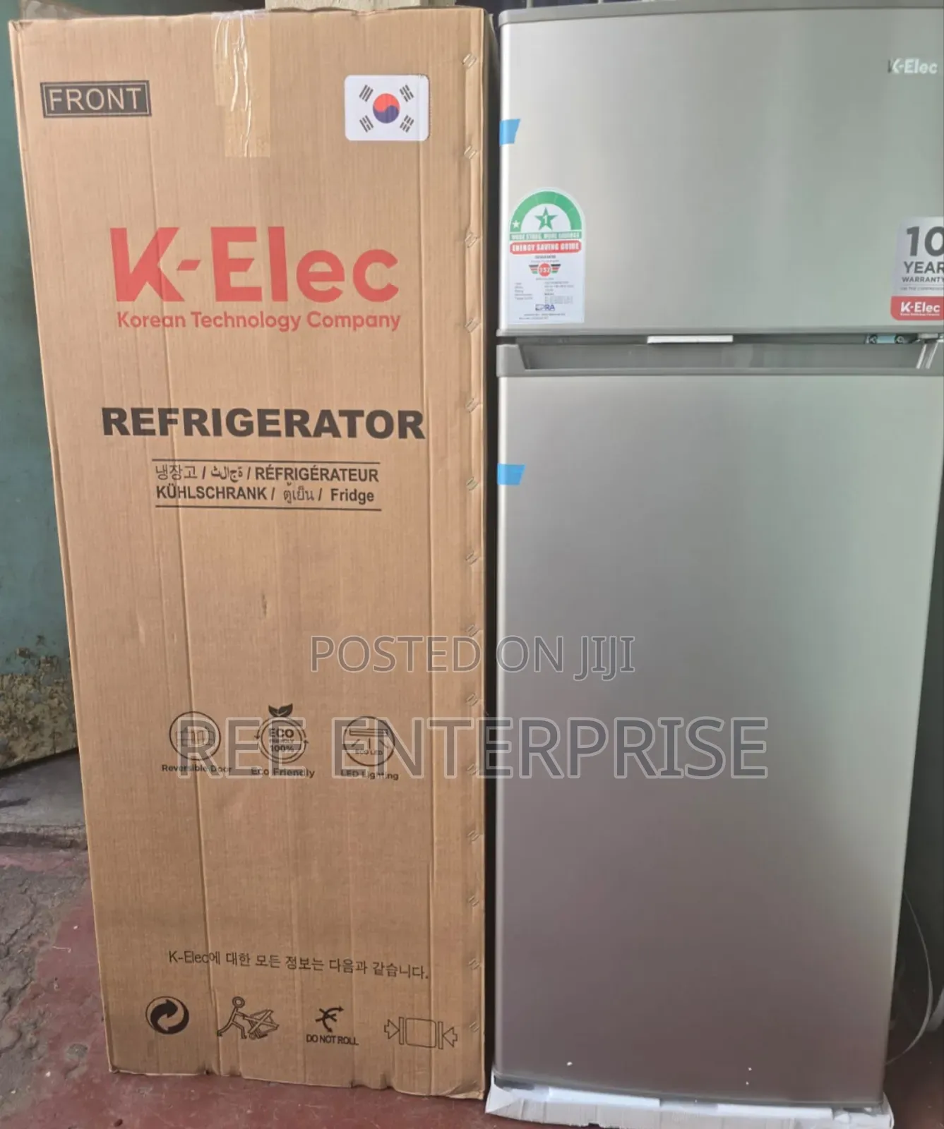 206 Litres Klec Double Door Refrigerator