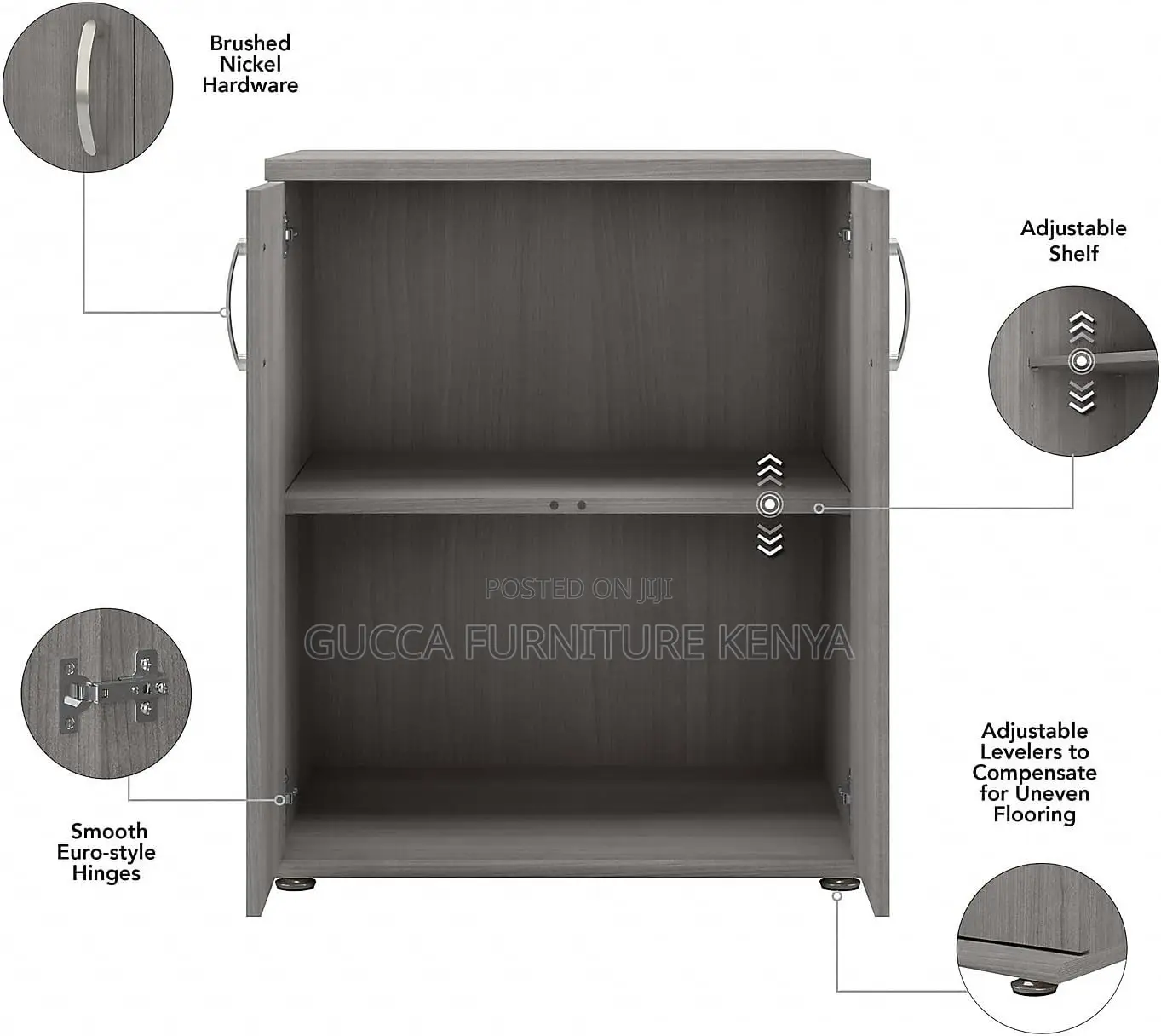 Wooden Customized Filling Credenza Cabinet