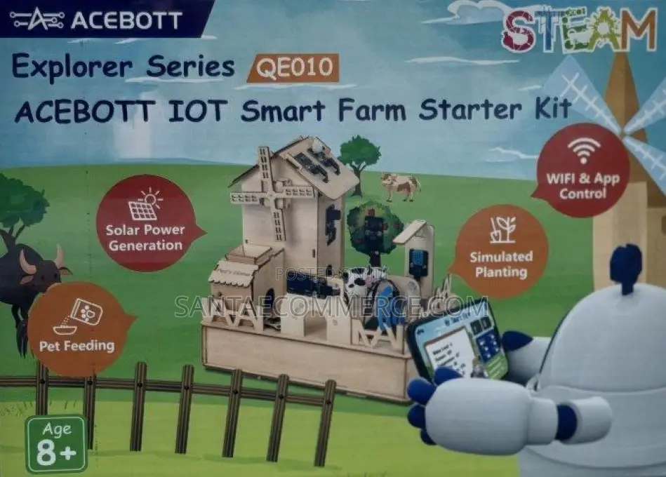 The Acebott Iot Smart Farm Starter Kit Packaging
