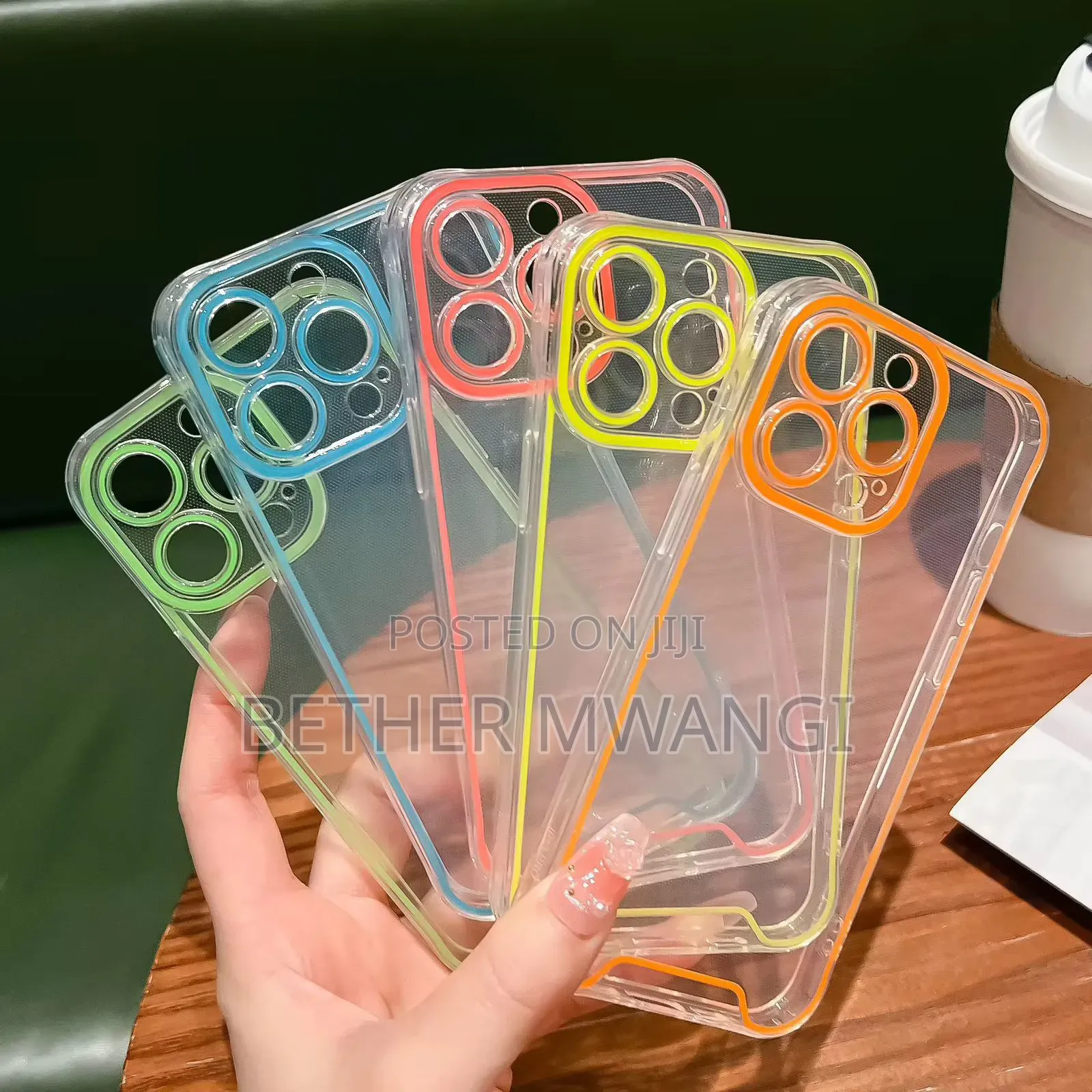 Double Shockproof Led Neon iPhone Case in Kenya