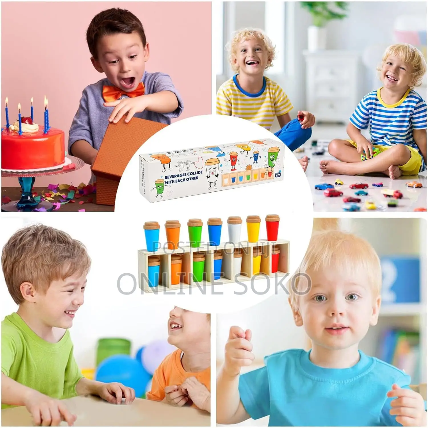 Kids, Family Classroom Fun Color Match Memory Game Educational Toy