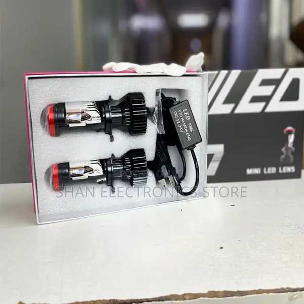 Y7 H4 Mini Projector Led Bulbs – Modern Car Headlight Upgrade Kit