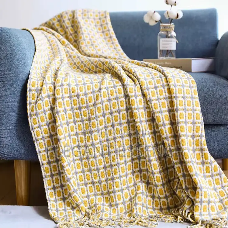 Printed Knitted Throw Blanket