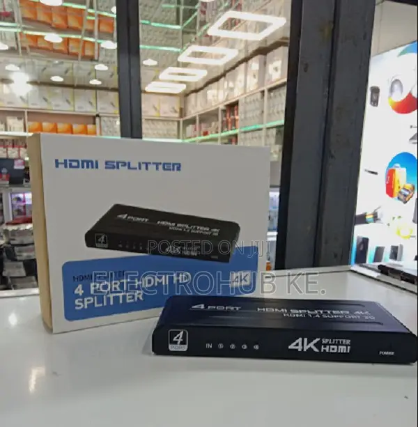 Compact 4 Port Hdmi Spliiter - Reliable Hd Video Distribution