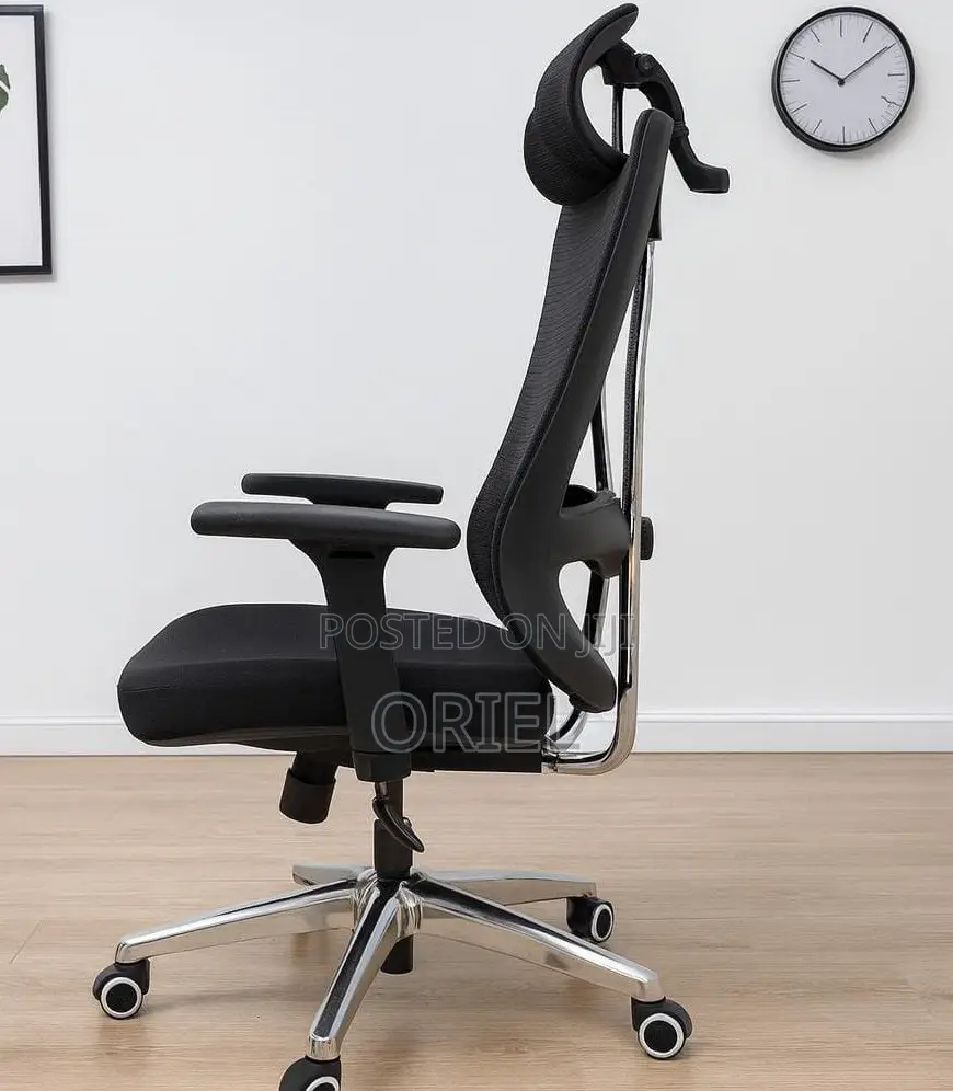 Office Chair : Adjustable Height Office Ergonomic High-Back Chair