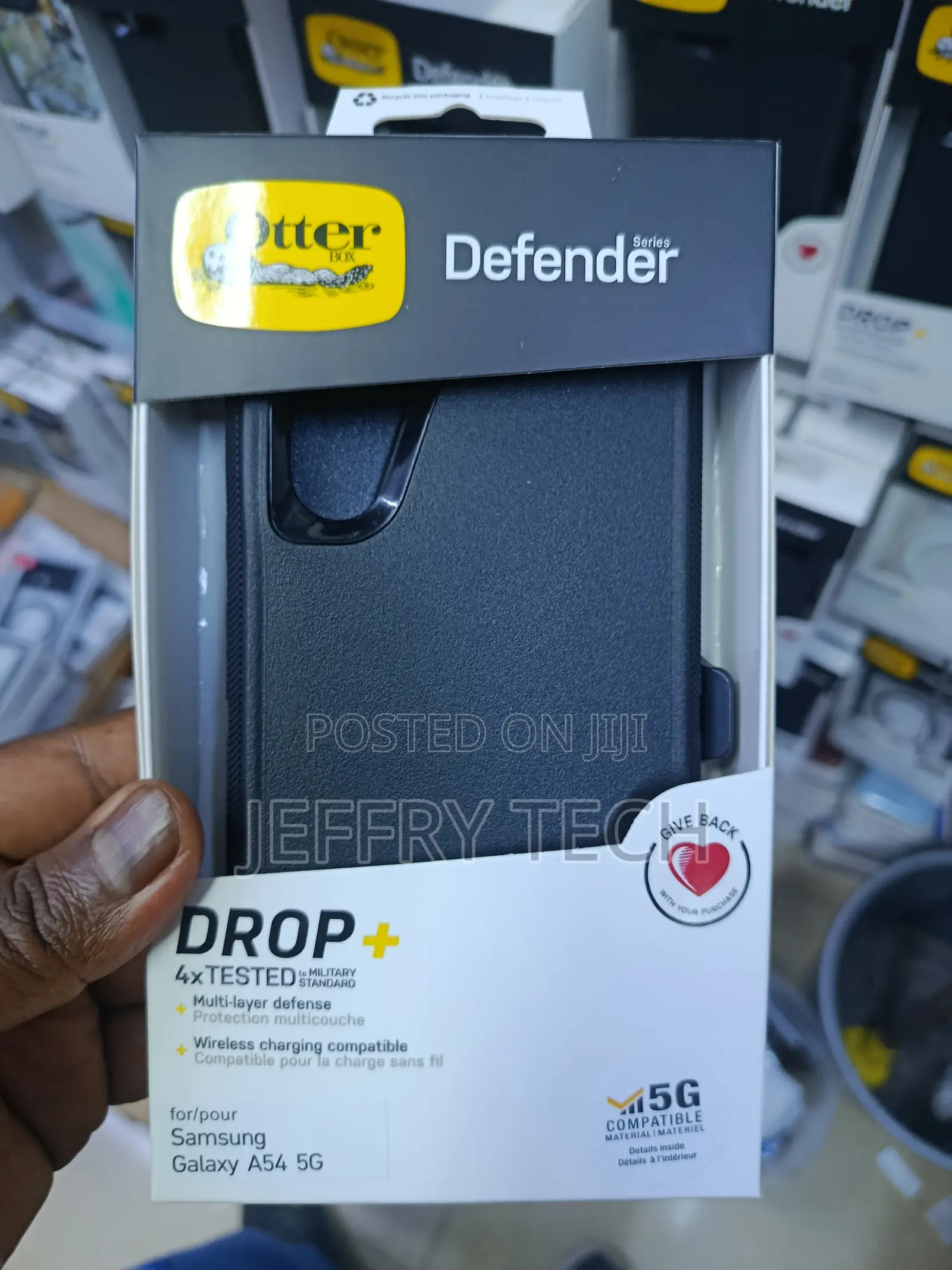 Hiser Samsung Galaxy A54 5g Otterbox Defender Series Case - Black