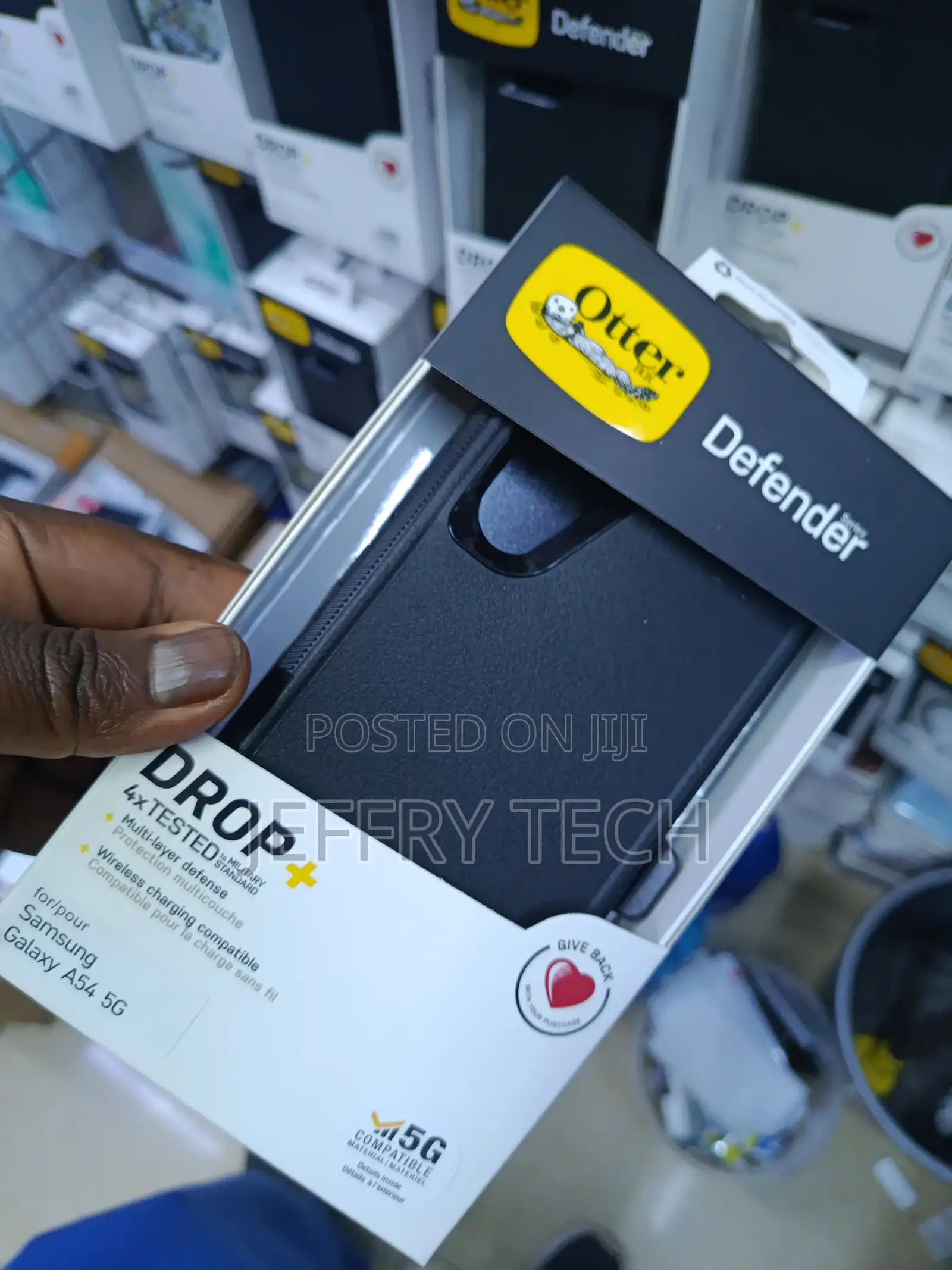 Hiser Samsung Galaxy A54 5g Otterbox Defender Series Case - Black