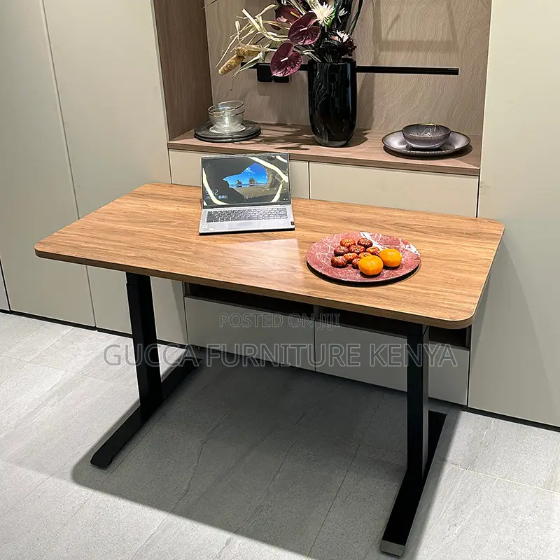 White Electric Motorized Sit Stand Gaming Desk