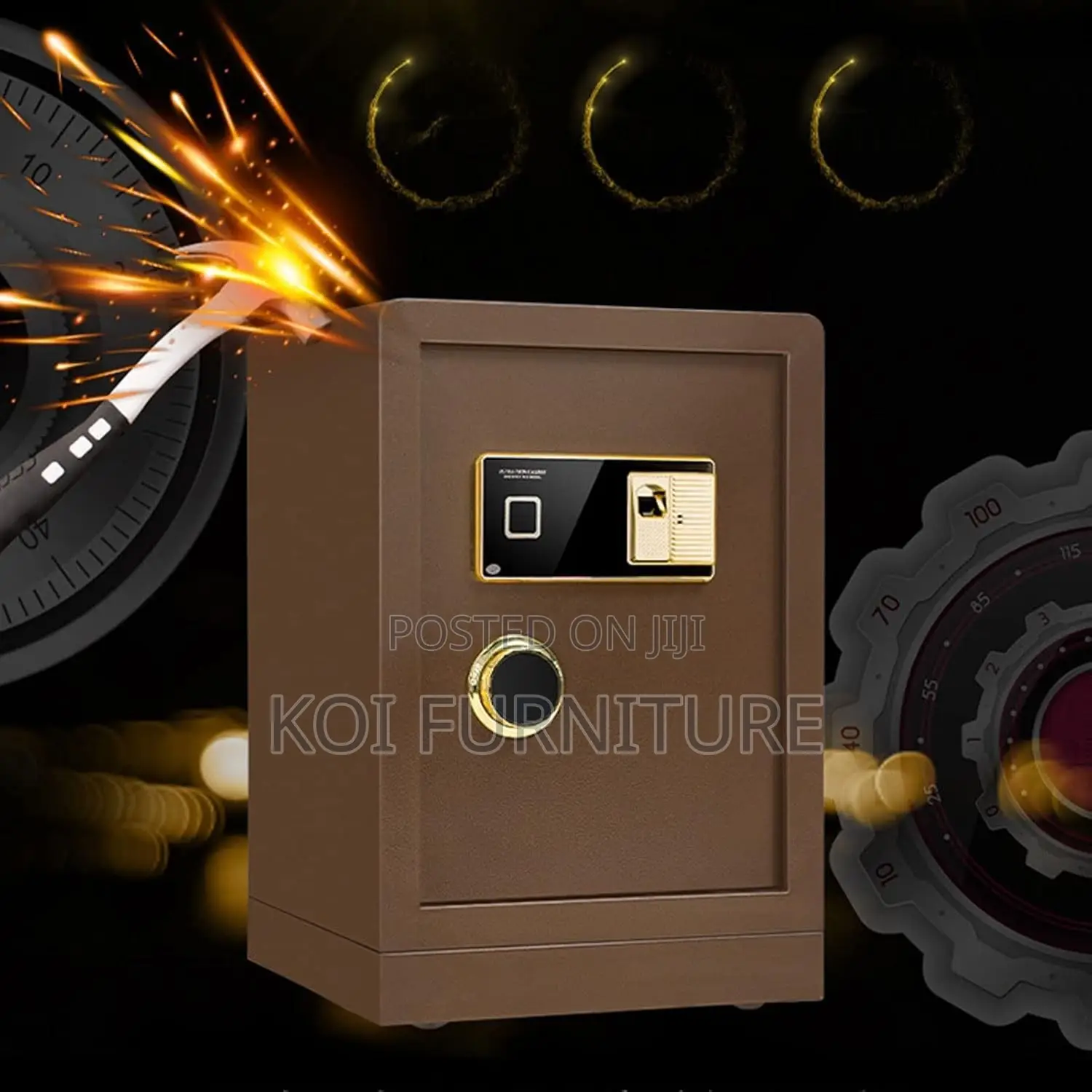 Storage Units; 80 KGS Heavy Metallic Home Office Storage Safe