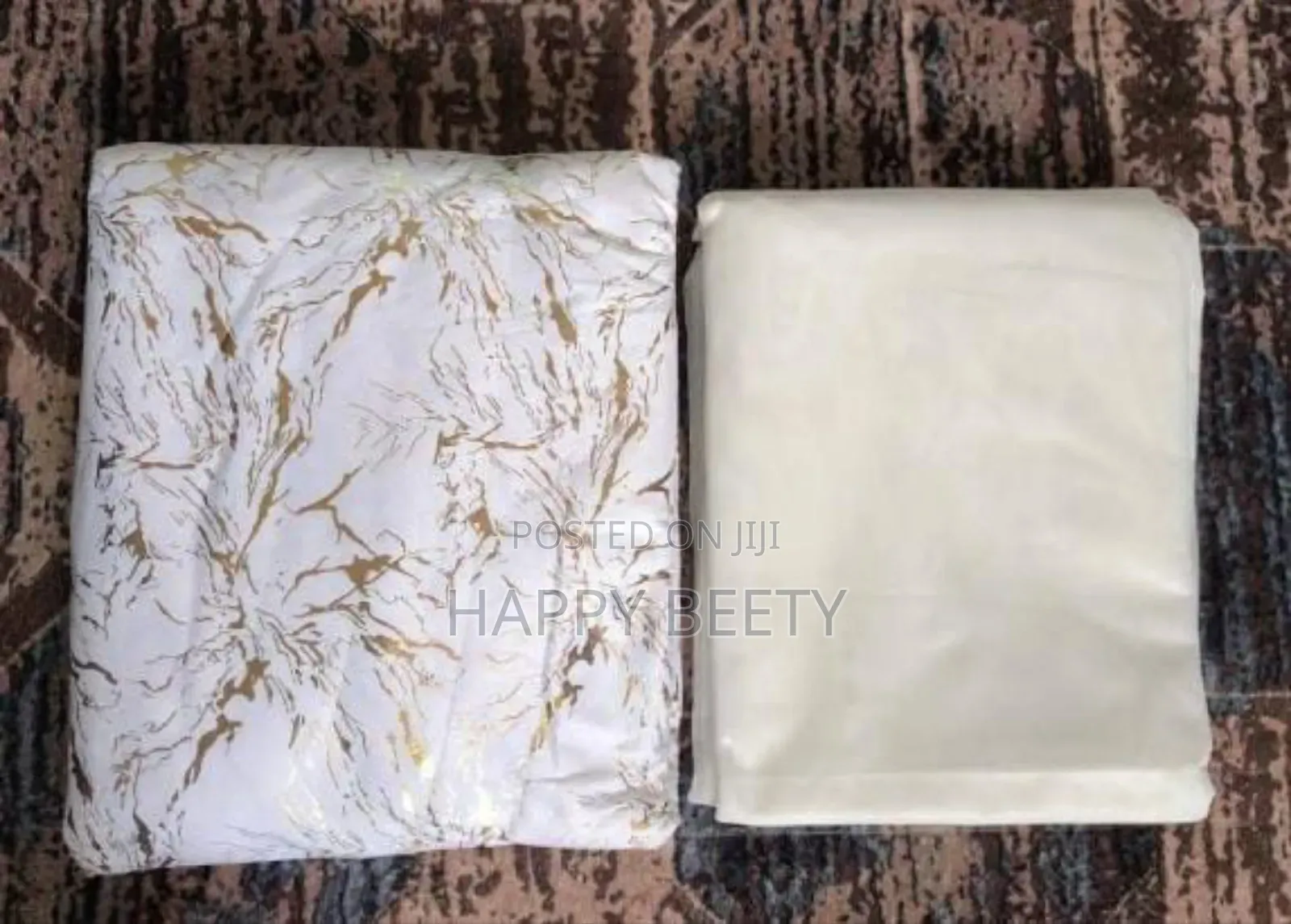 Marble Gold 3 PCS Curtains