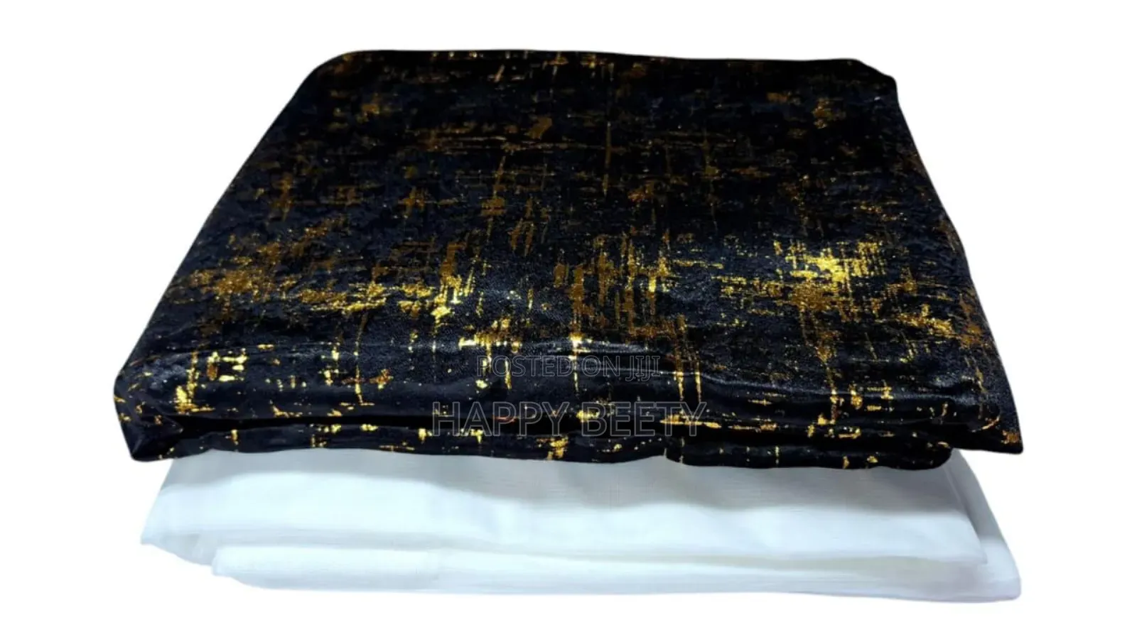 Marble Gold 3 PCS Curtains