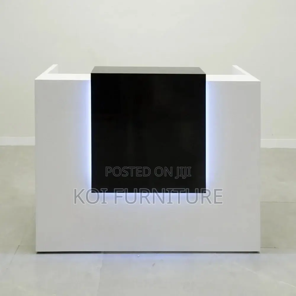 Reception Desk; 1600mm White Warm Welcoming Reception Desk Table