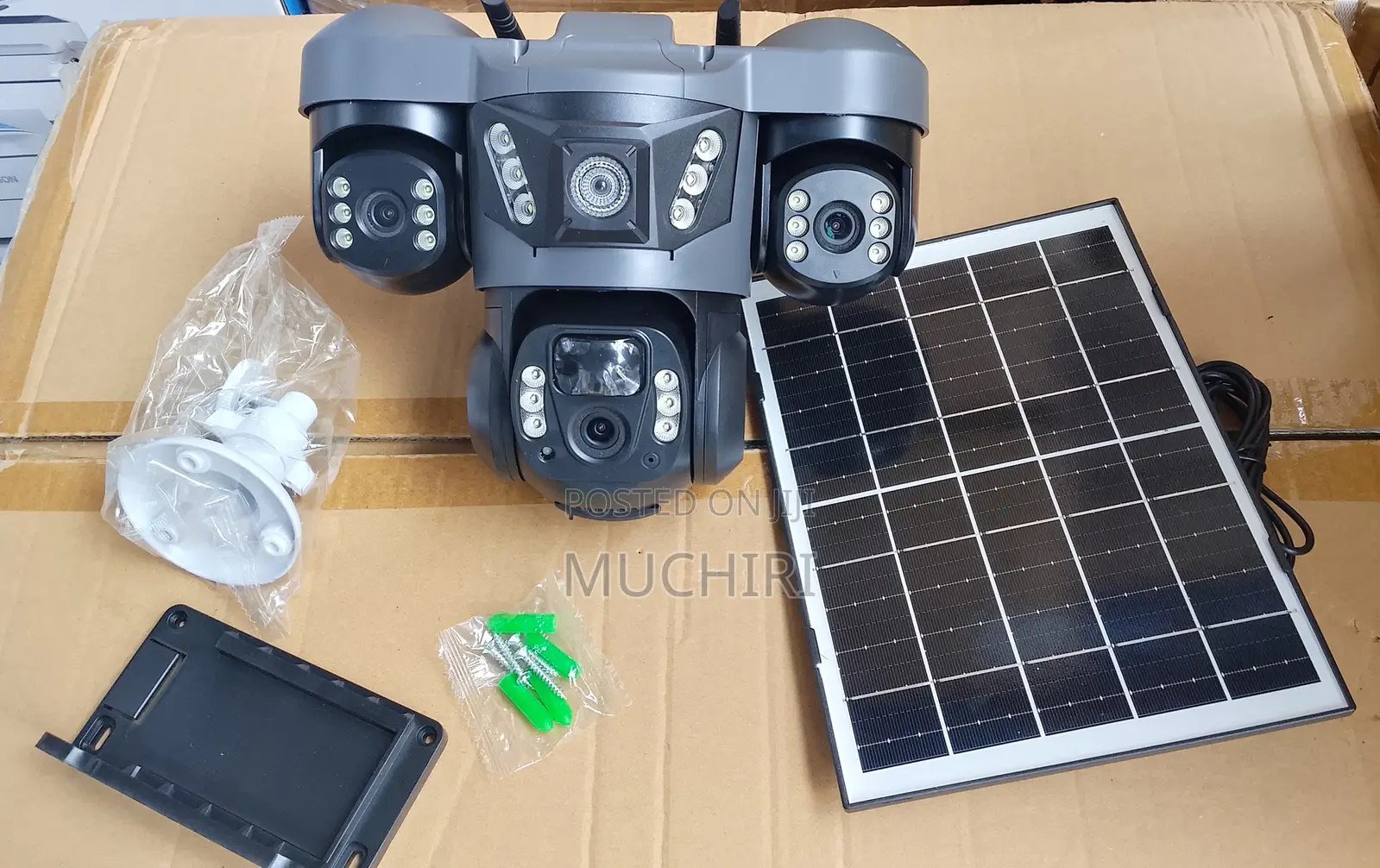 V380 Pro Triple Lens 4g Solar Smart Camera