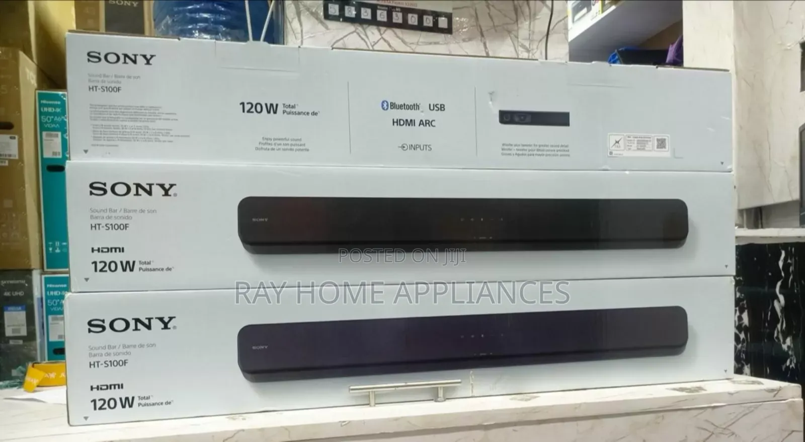 Ht-S100 Sony Sound Bar Only With 120w