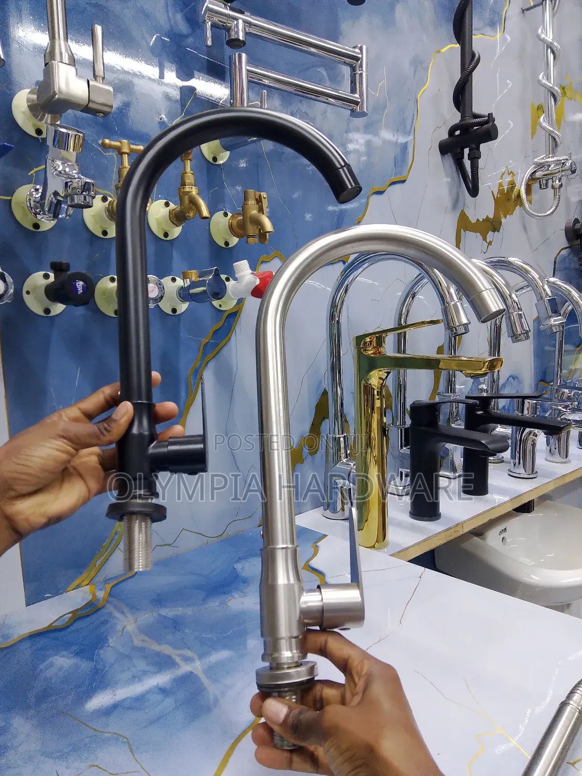 Kitchen Tap (Black and Antique
