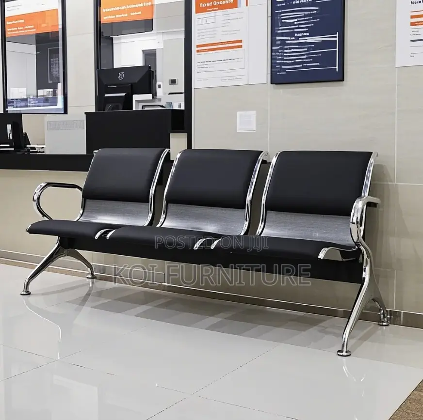 Office Bench; Comfortable Three Seaters Office Reception Stable Bench