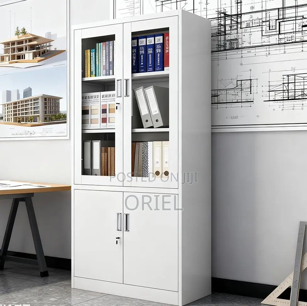 Office 2-Door Cabinet : Lockable Steel Office Cabinet