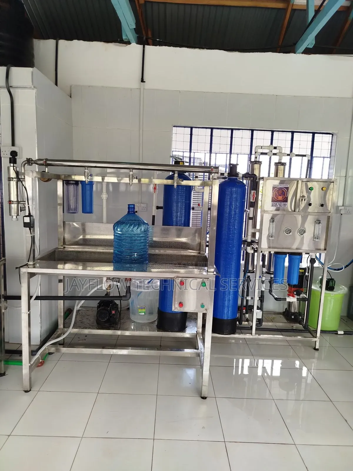 Reverse Osmosis System Full Set for Bottling(Ro 250 Lph)