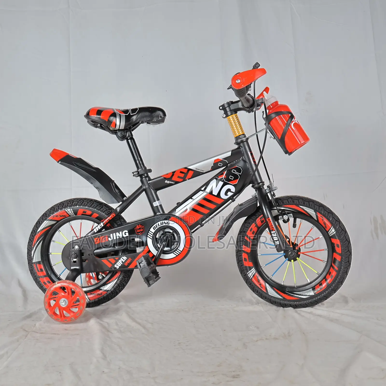 Beijing Normal Size 12 Kids Bike – Black Red