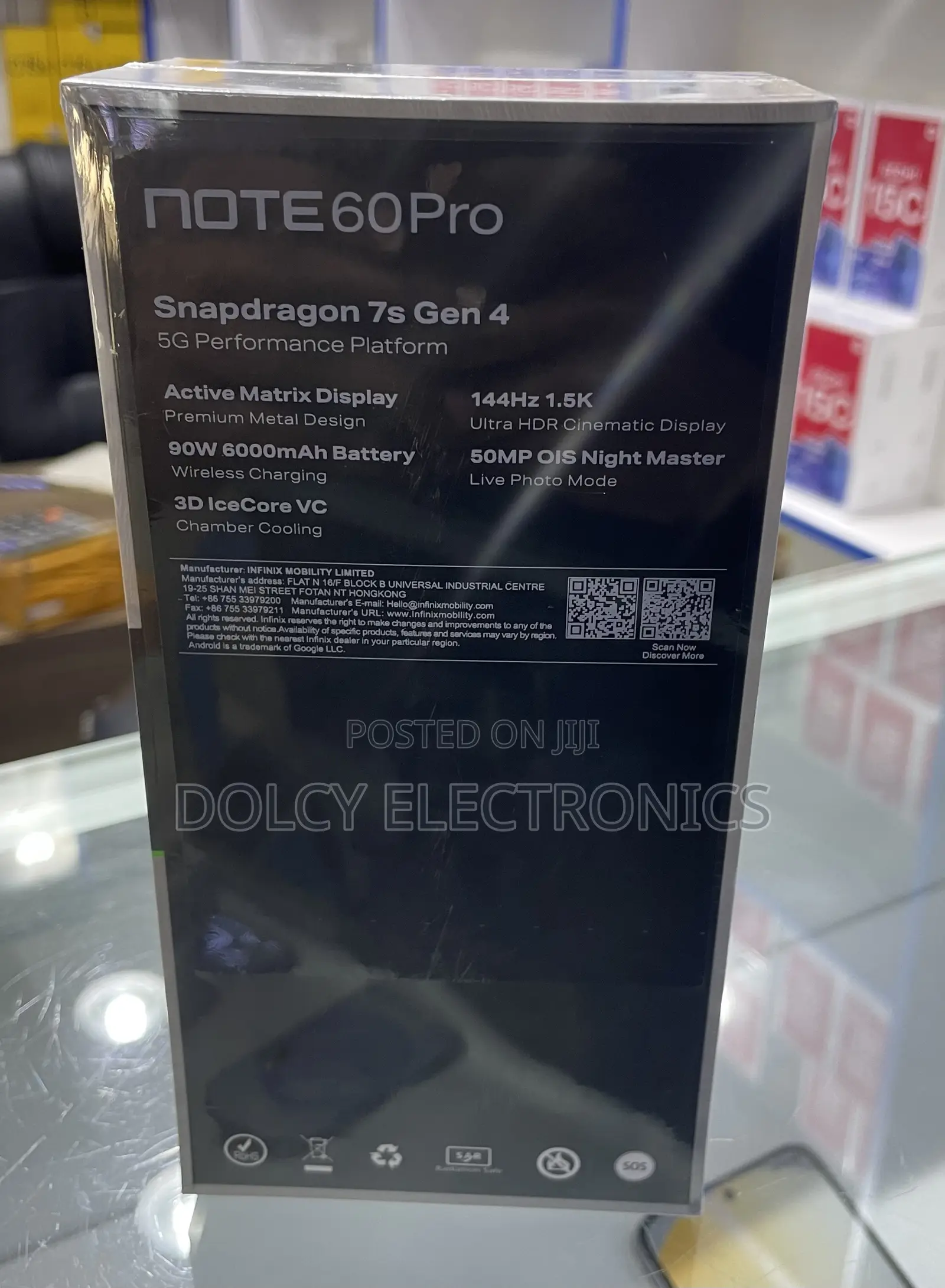 New Infinix Note 60 Pro 256 GB Black