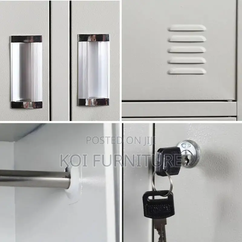 Office Cabinet; Ideal Nine Lockers Featuring Executive Filing Cabinet