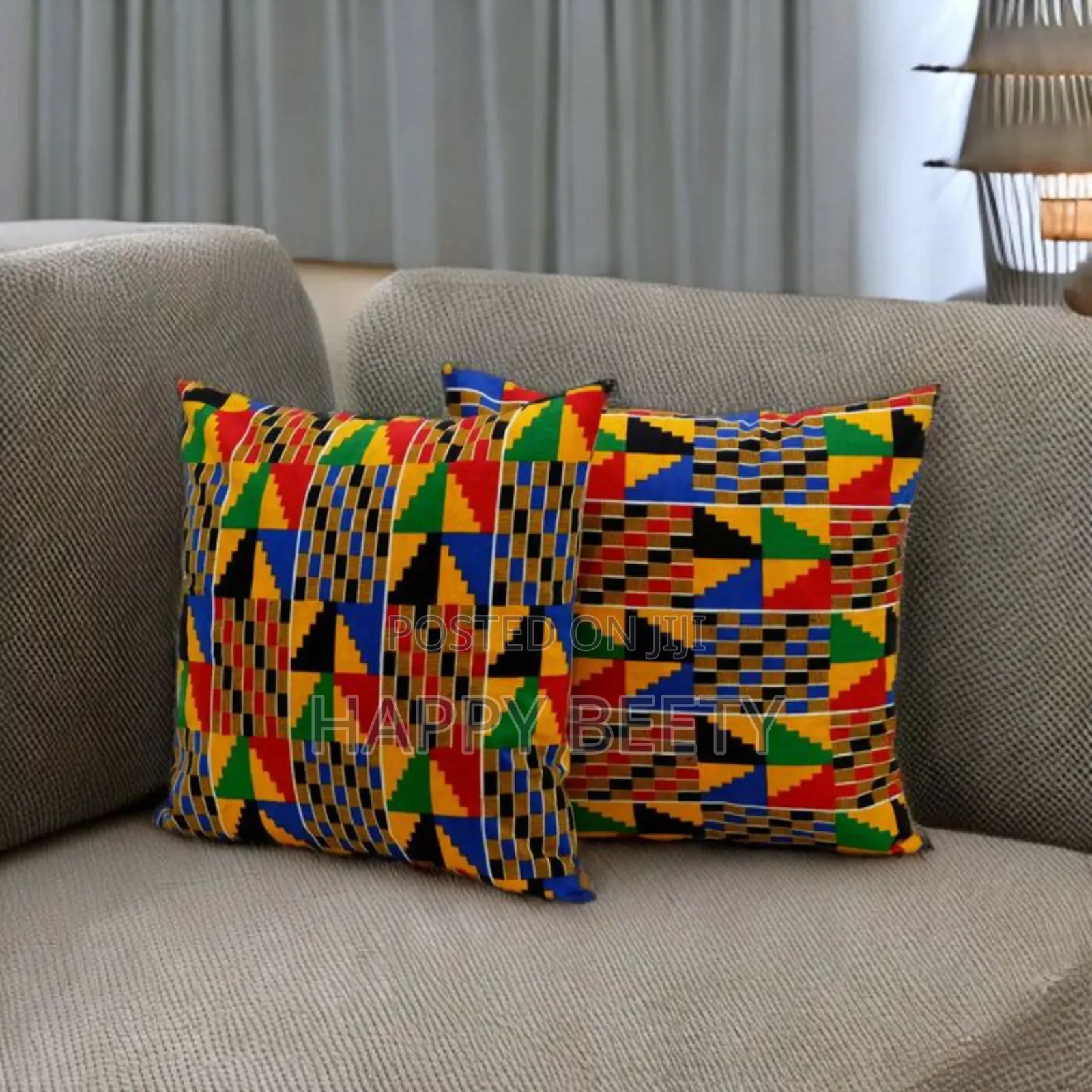 African Print Throw Pillows