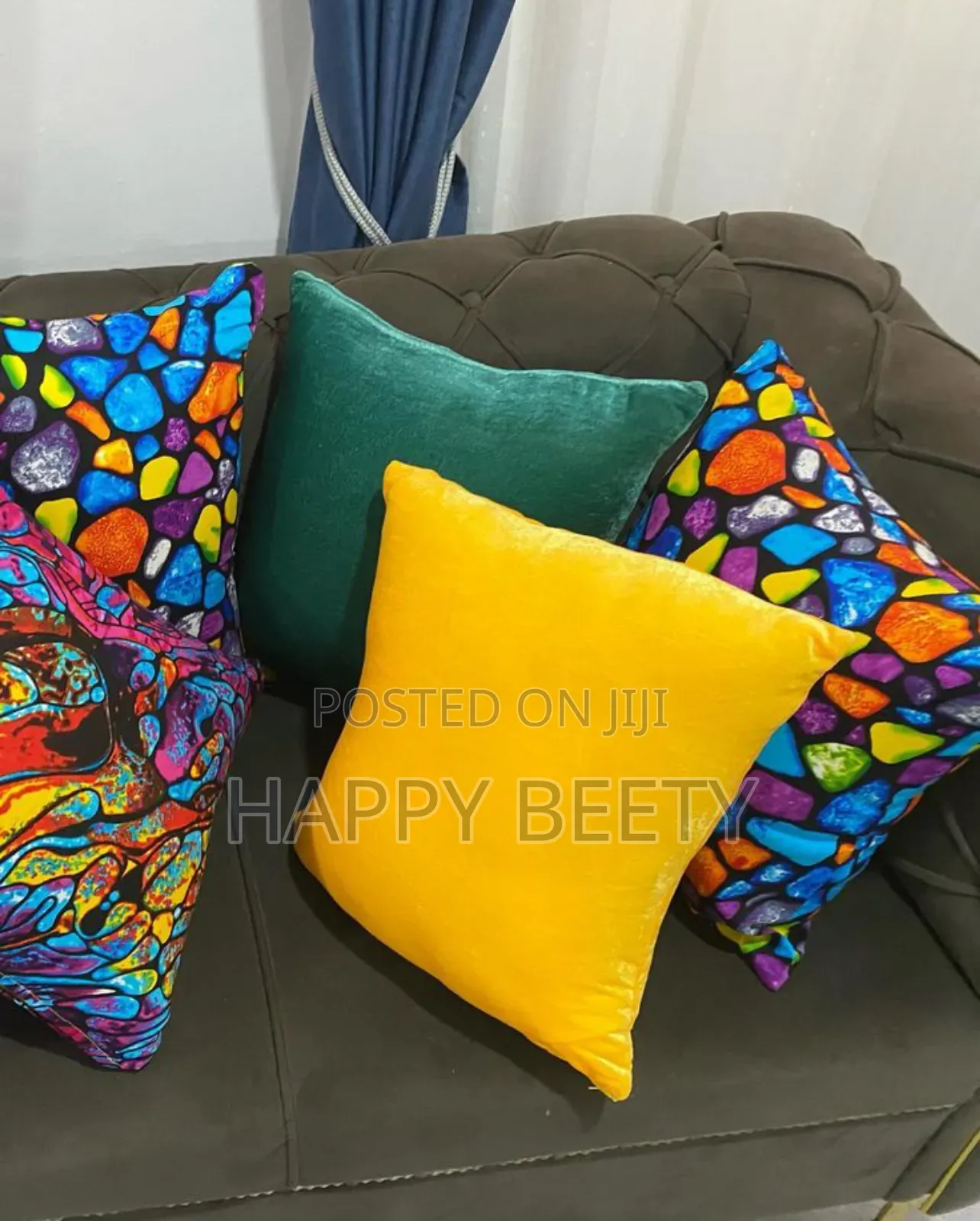 African Print Throw Pillows