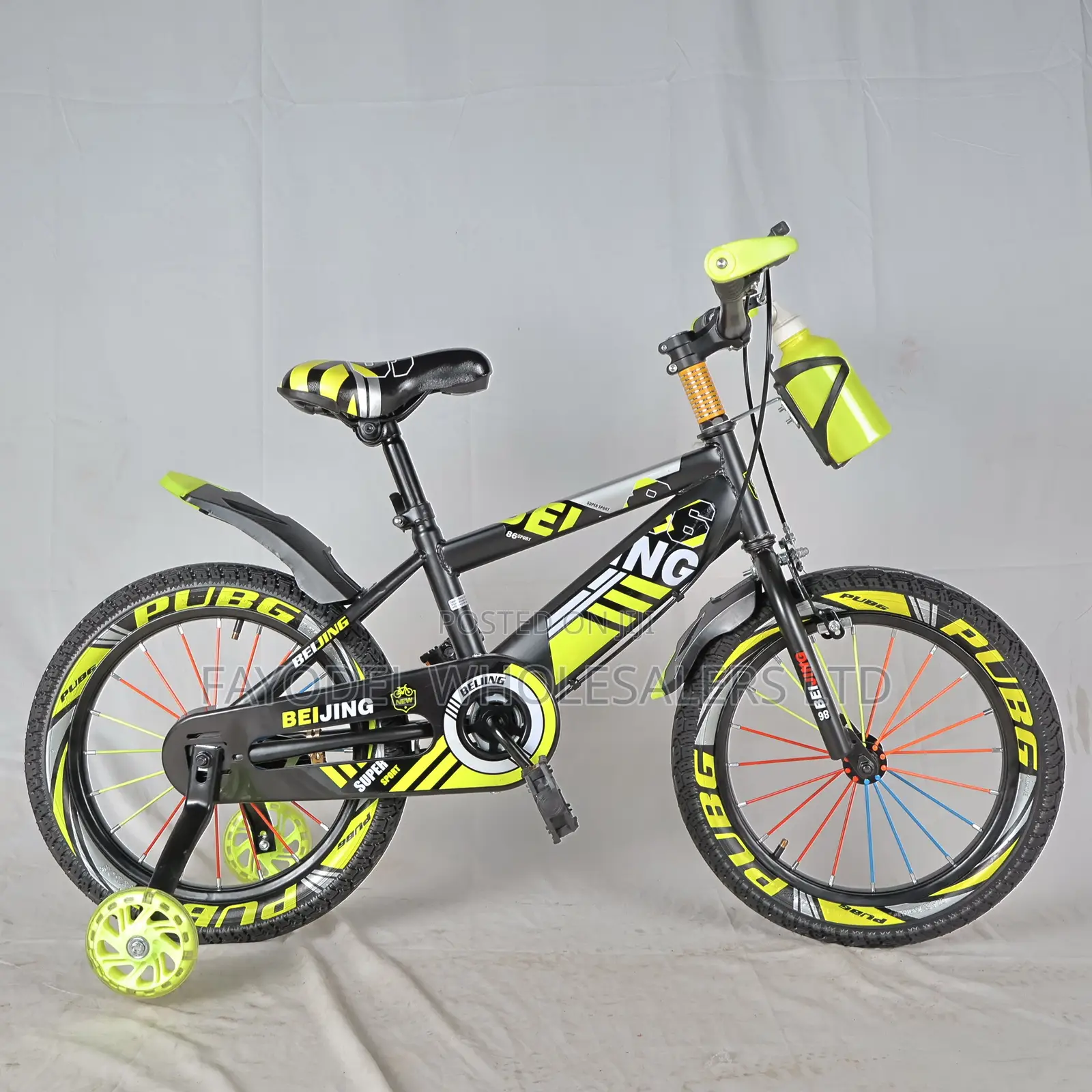 Beijing Normal Size 16 Luminous Bike – Black