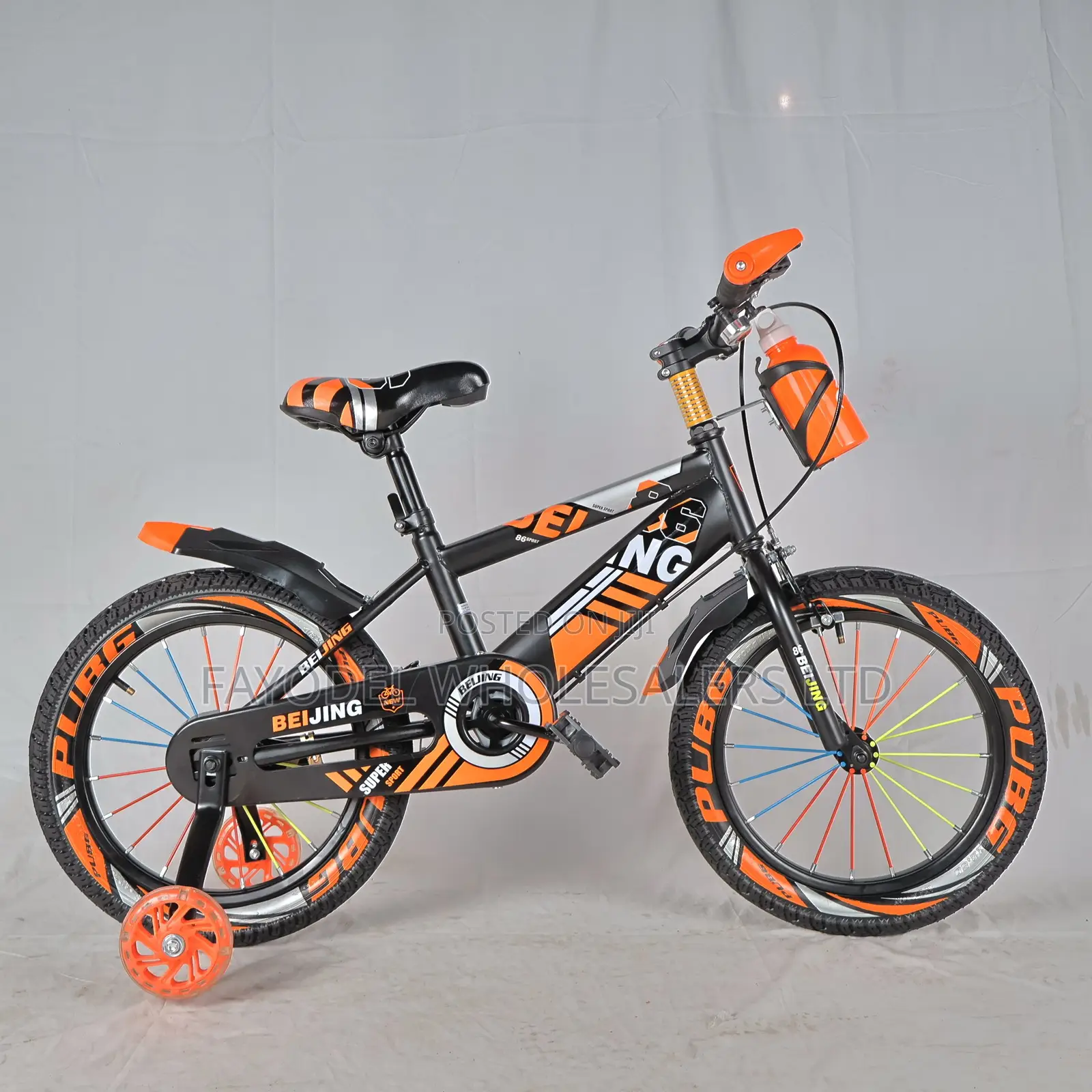 Sporty Kids Bike Size 16 Beijing Normal – Black Orange