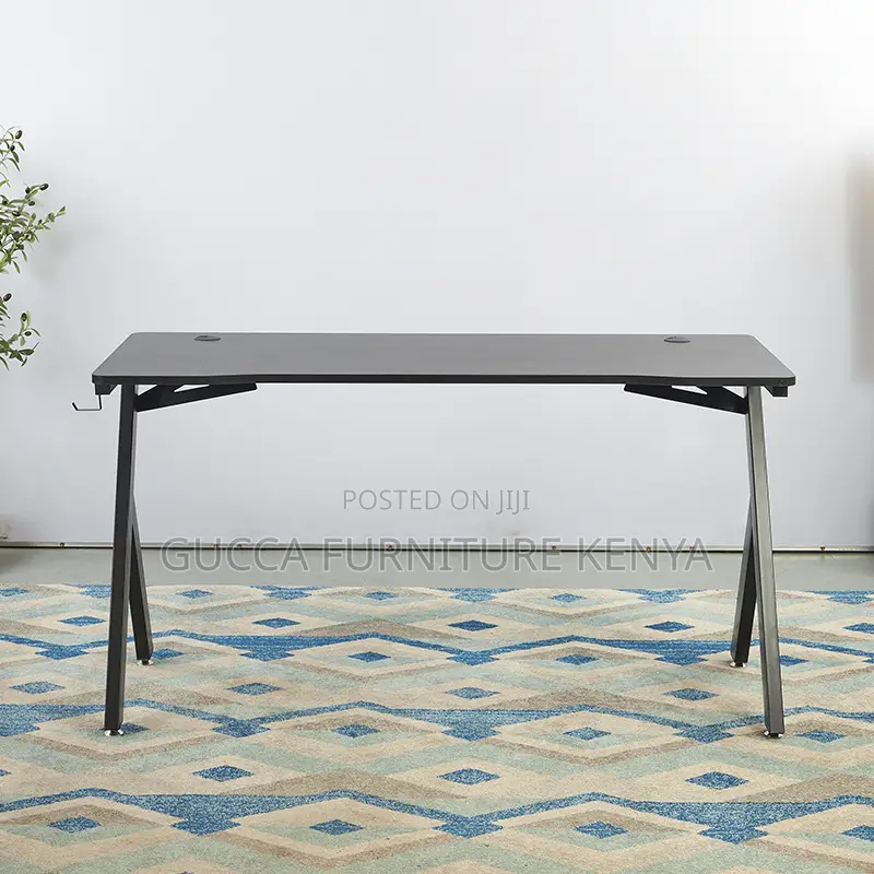 Z Shaped Black Gaming Modern Desk
