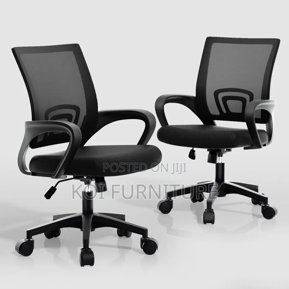 Office Cjhairs; Mesh Clerical With Fabric Mid Backrest