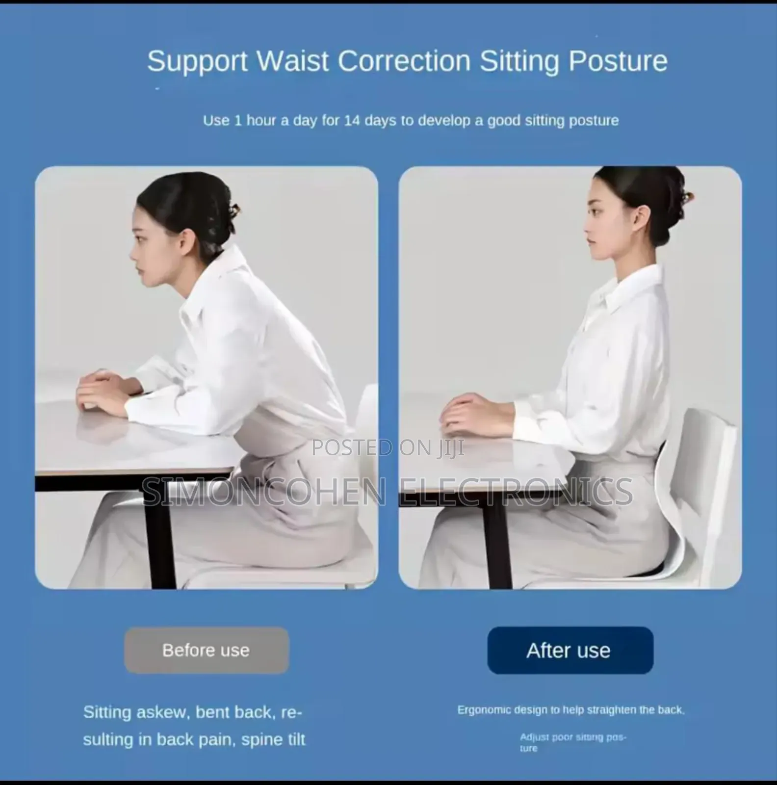 Ergonomic Back Support Seat Cushion