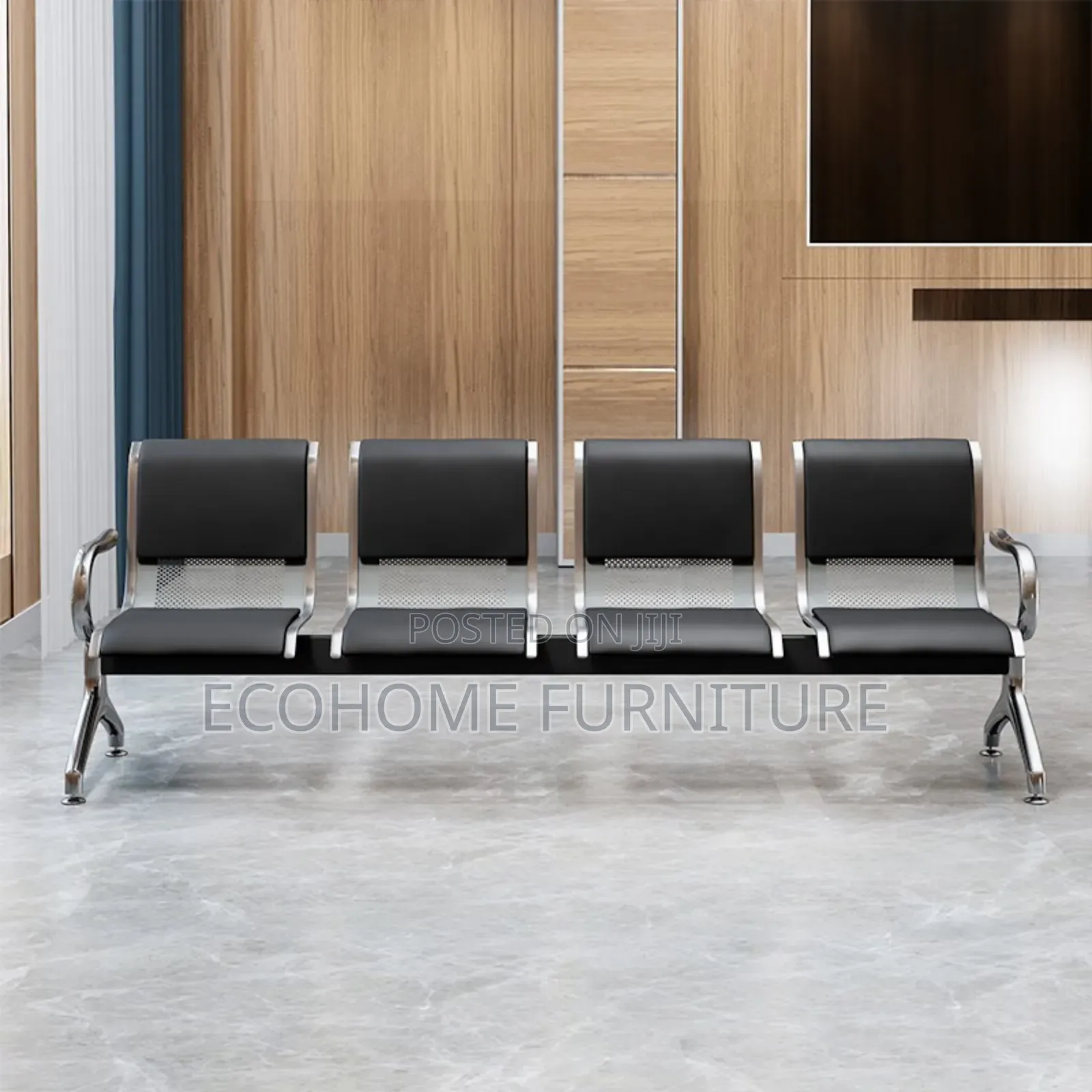 4 Seater Office Waiting Bench