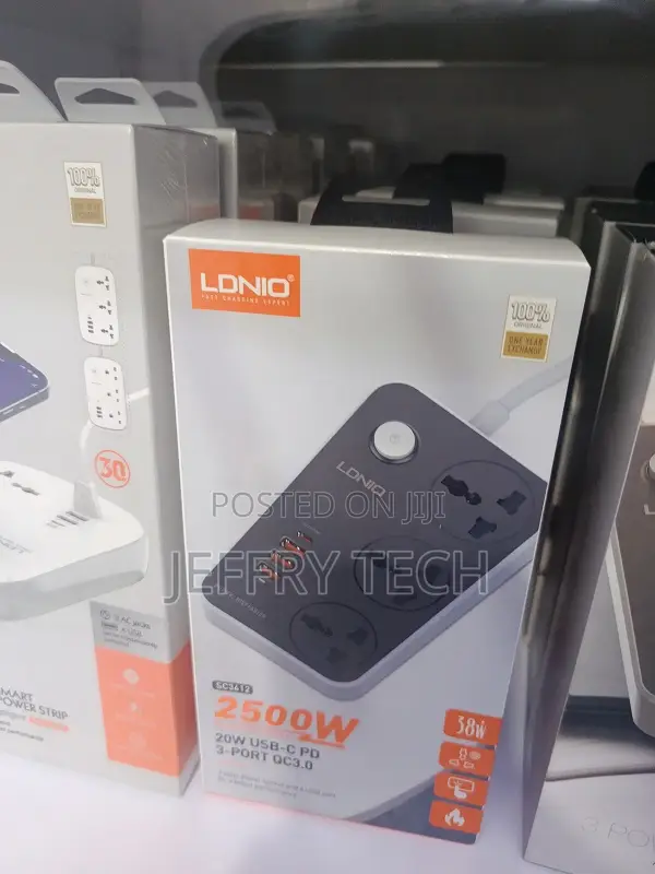 Ldnio Sc3412 Extension Power Socket With Usb Ports
