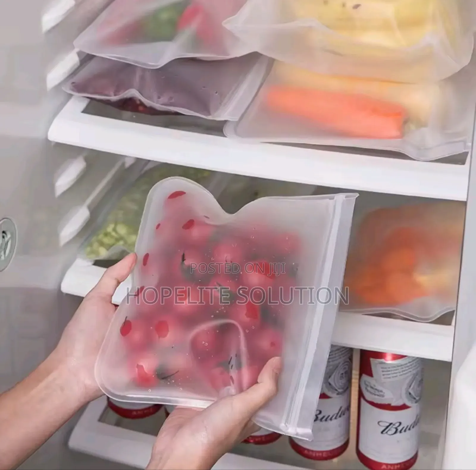 Reusable Food Grade Silicone Zip Lock Bags