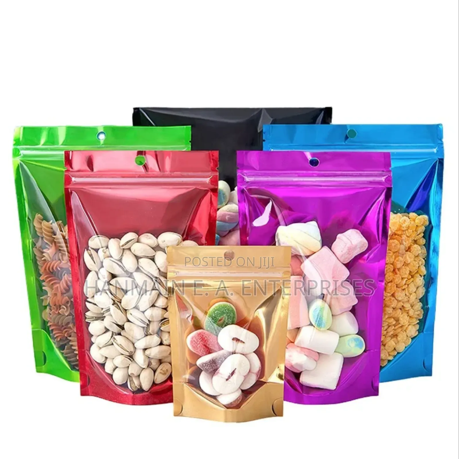 Transparent Front Window Ziplock Mylar Bags.