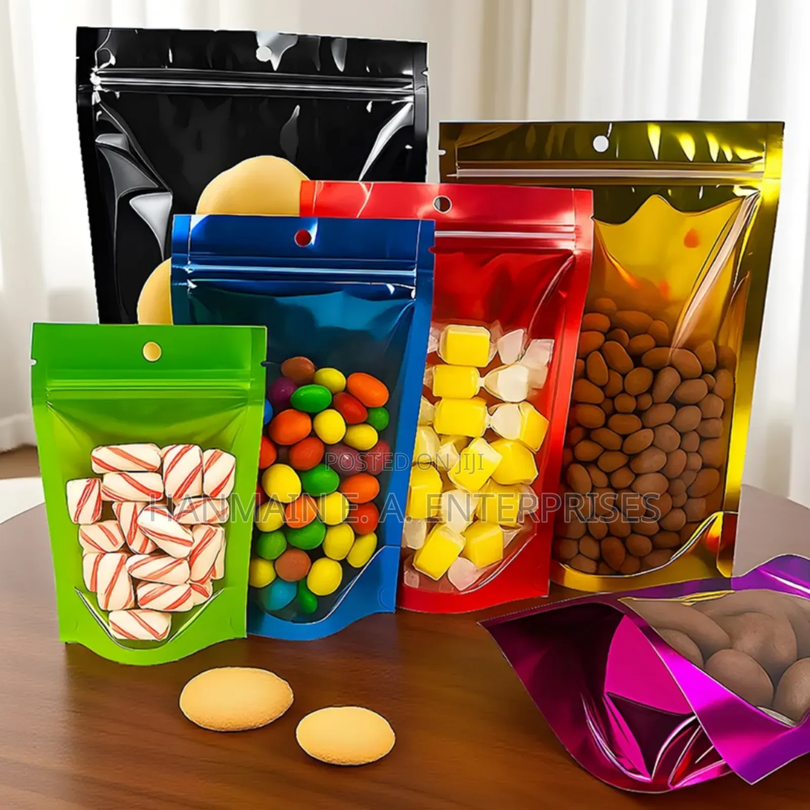 Transparent Front Window Ziplock Mylar Bags.