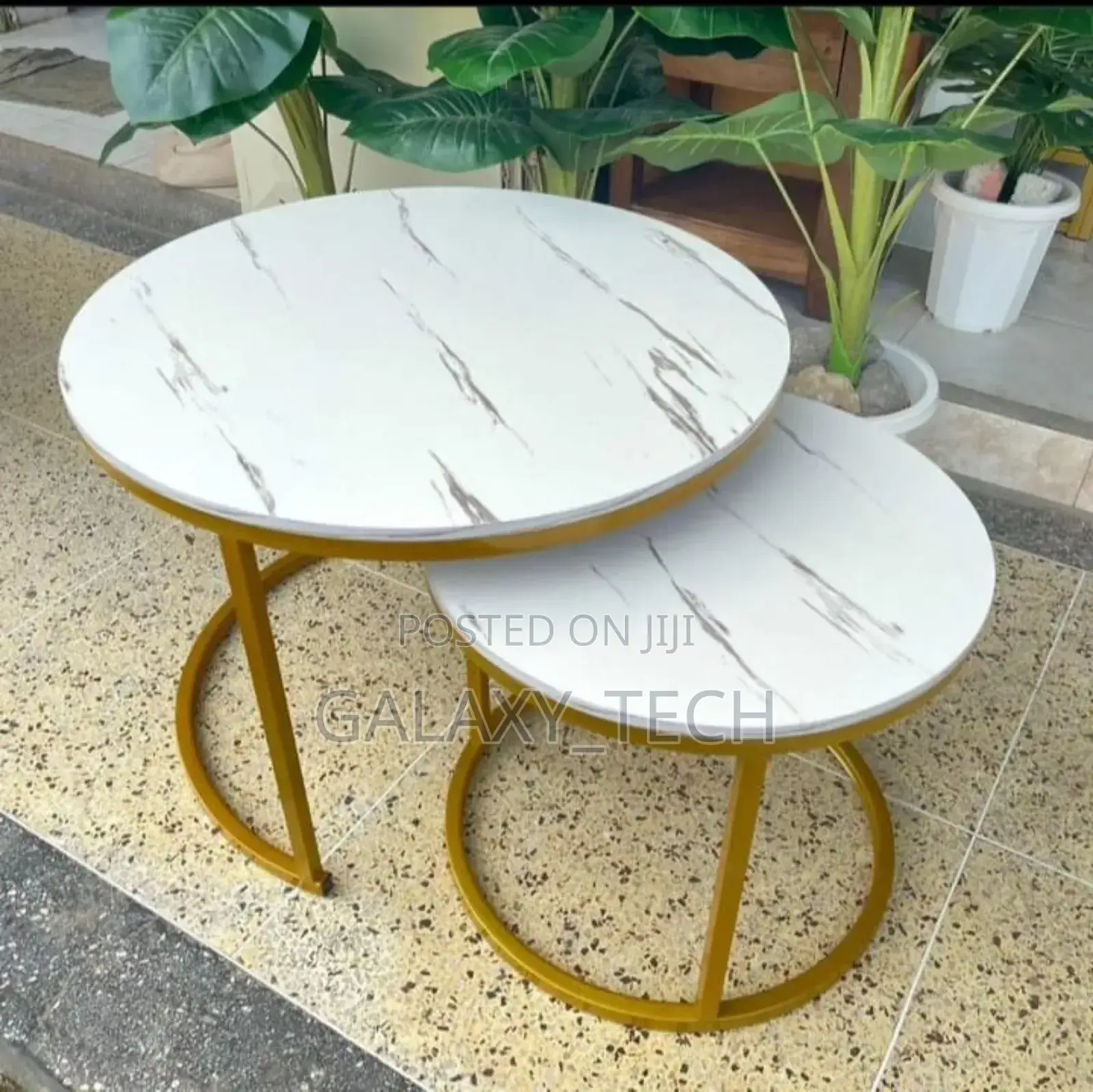 Coffee Tables//White Nesting Tables Marble Effect (Mdf)