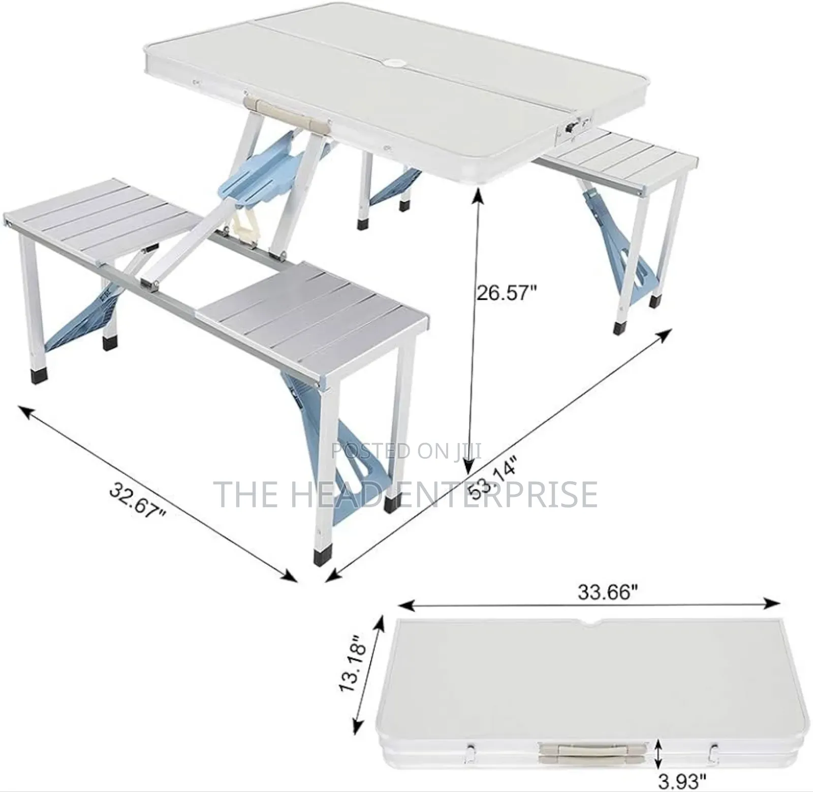 Generic Portable Foldable Aluminum Picnic Table
