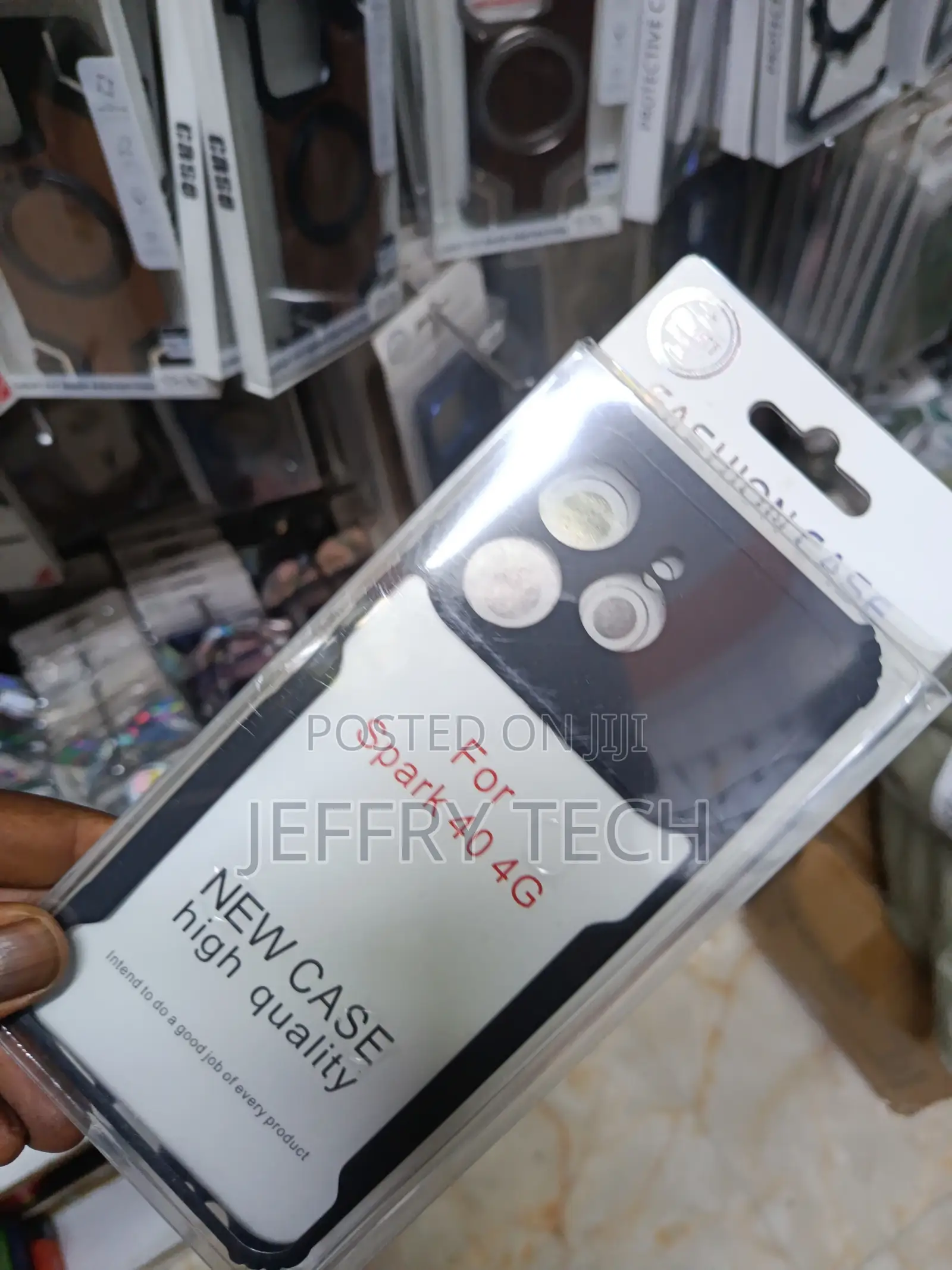 Tecno Spark 40 Transparent, Clear and Colorless With Black Edges Uniqu