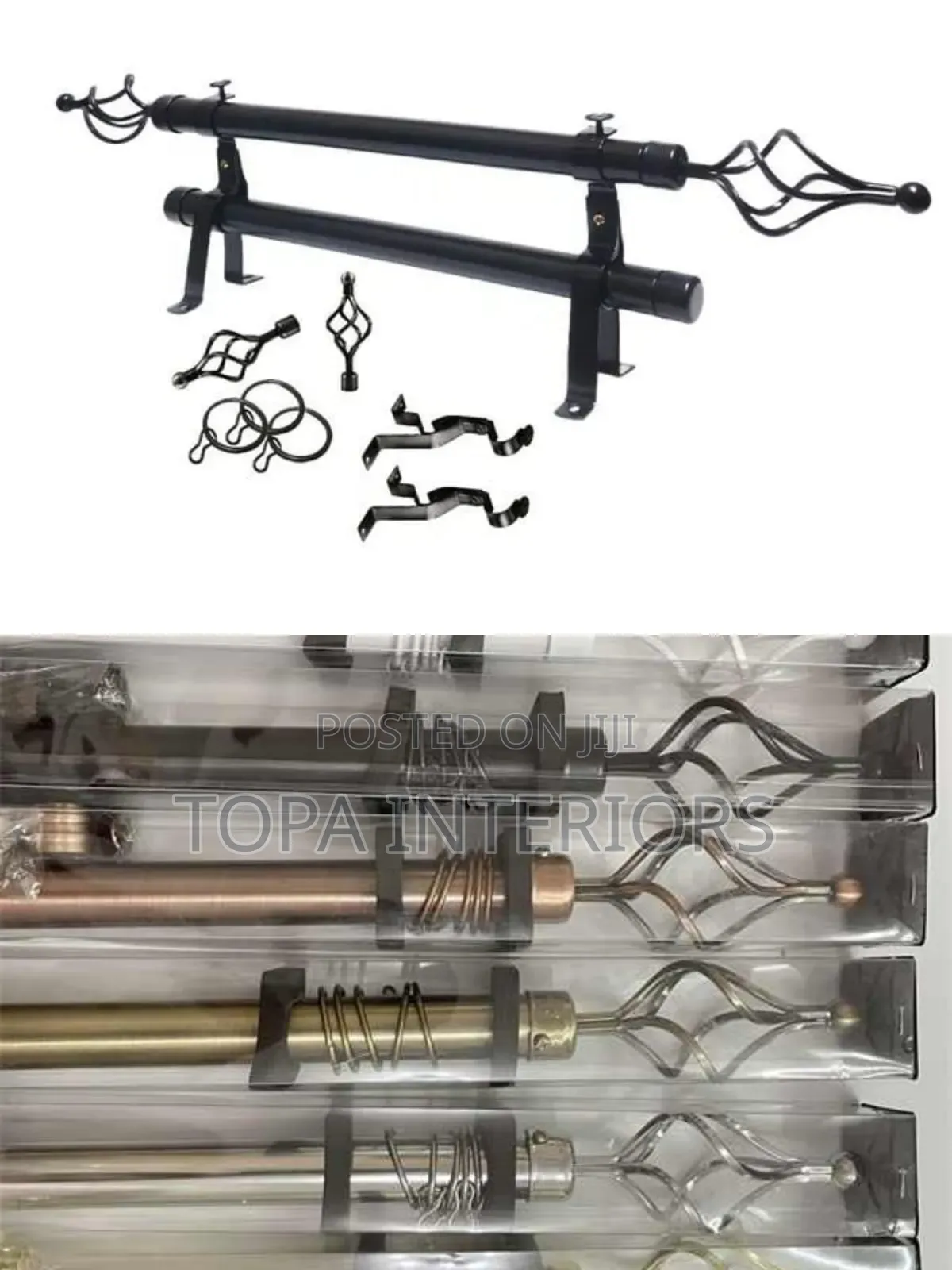 Affordable Extendable Drapery Curtain Rods With All Accessories