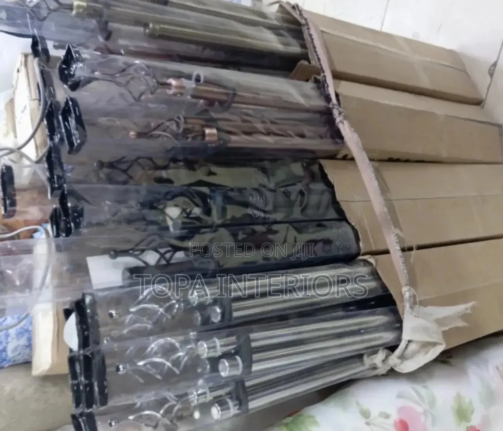 Adjustable 2m Single Chinese Door Curtain Rods