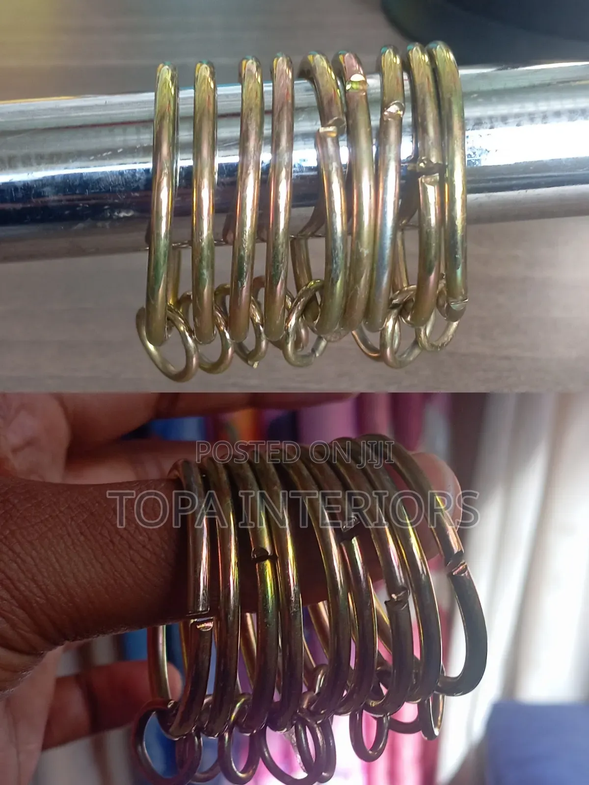 Round Metal Drapery Curtain Rings for Hooks Curtains