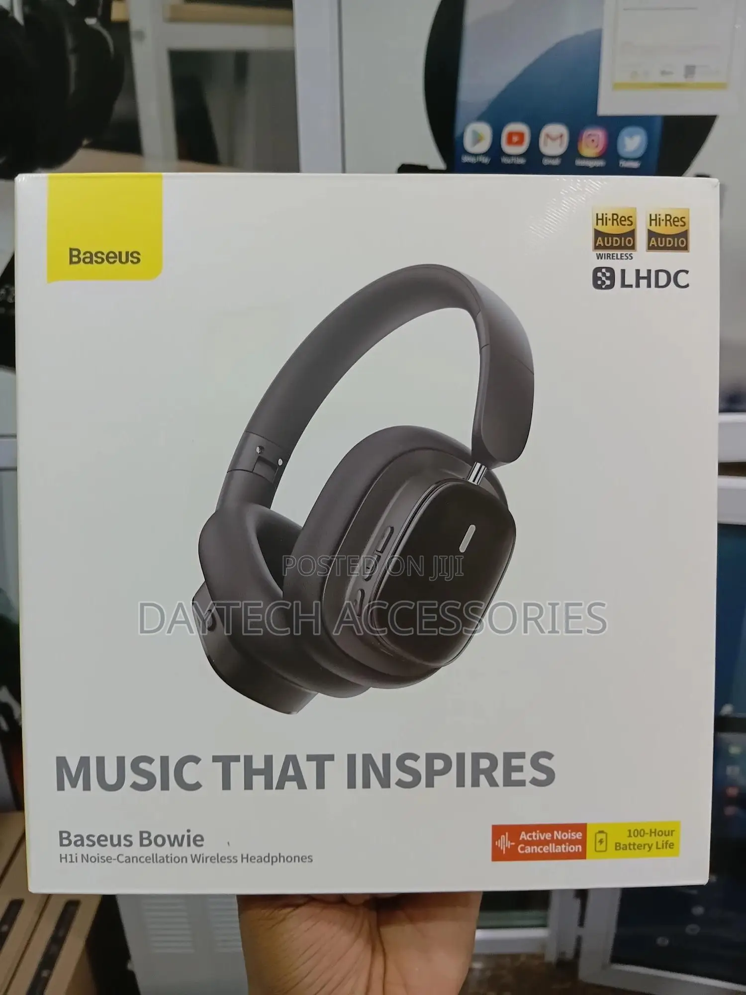 Baseus Bowie H1i Wireless Headphones - Anc Headset - Cluster Black