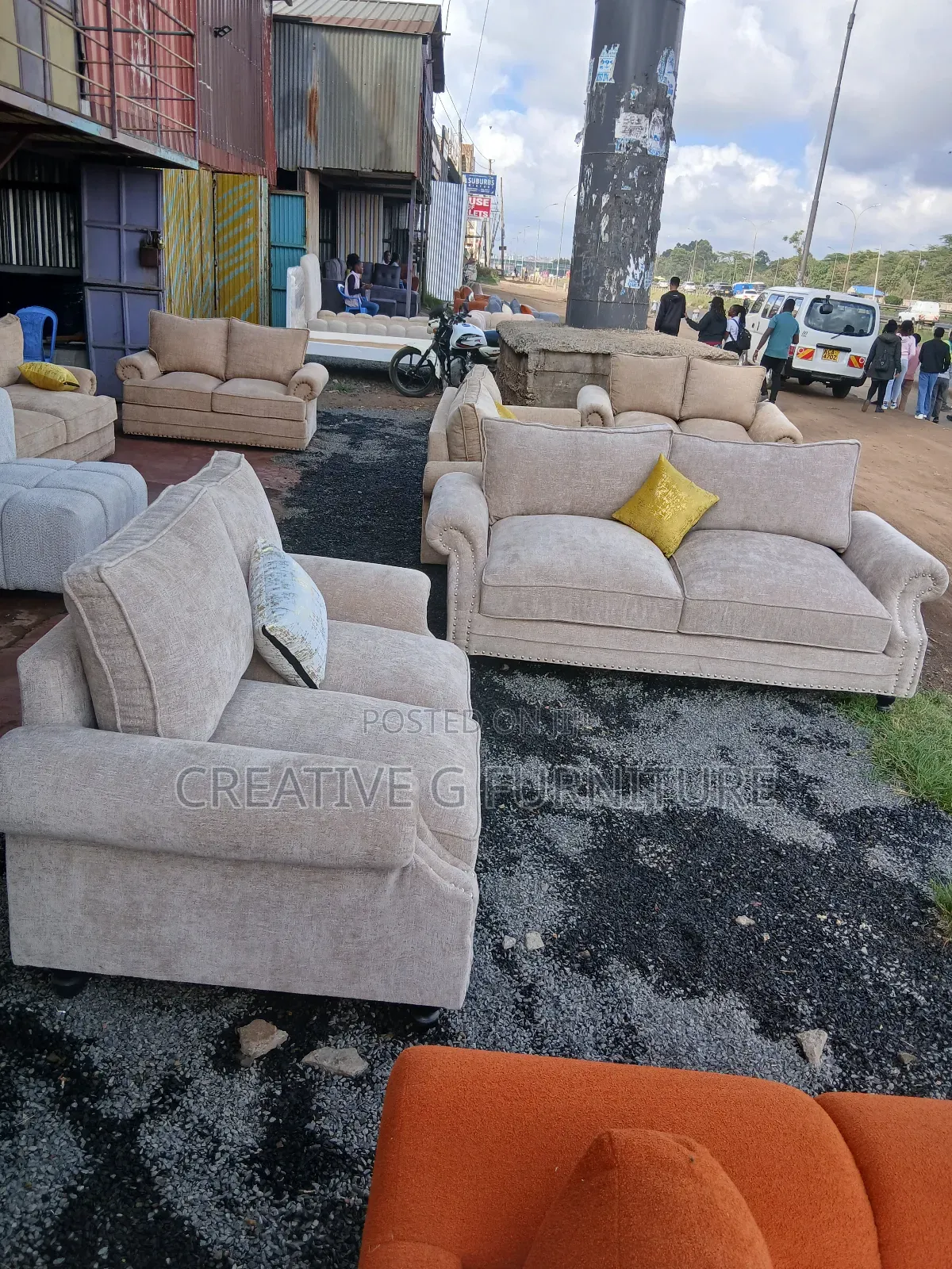 Modern Luxury 3+2 Sofa Set – Soft Fabric, Elegant Super Comfortable!