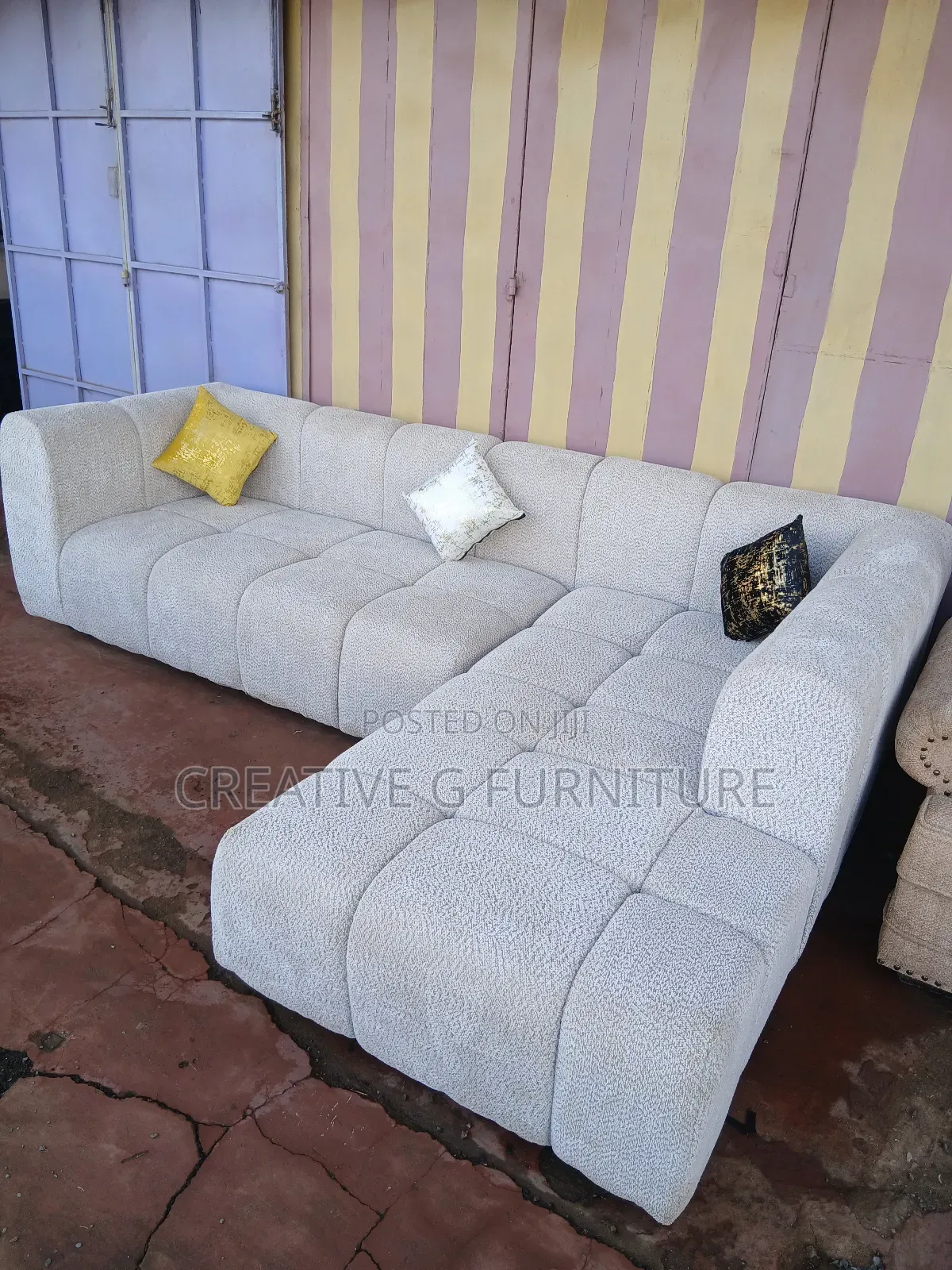 Luxury Bubble L-Shape 6-Seater Sofa – Modern, Cozy