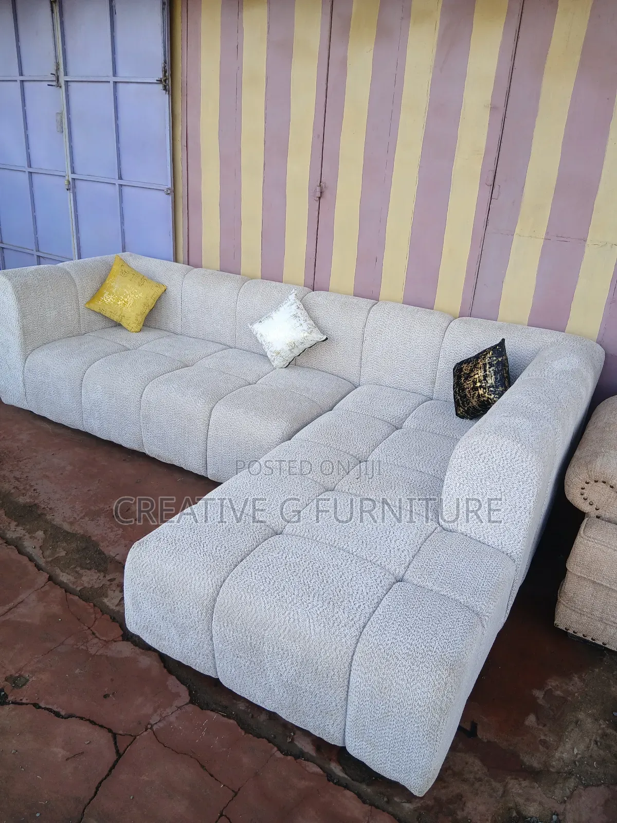 Luxury Bubble L-Shape 6-Seater Sofa – Modern, Cozy