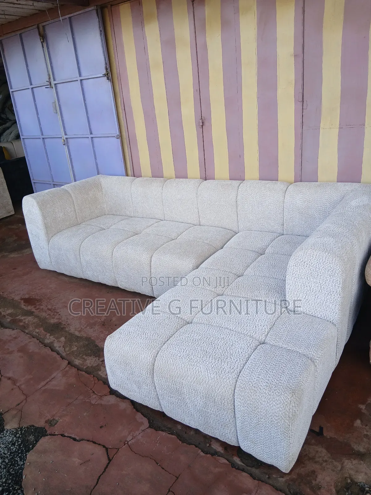 Luxury Bubble L-Shape 6-Seater Sofa – Modern, Cozy